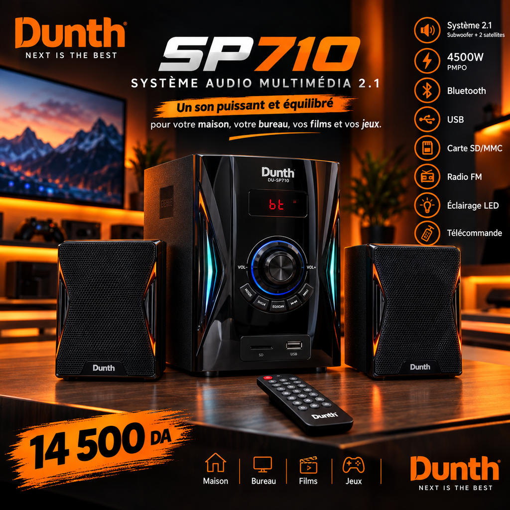 Multimedia dunth sp710 4500w pmpo 2026