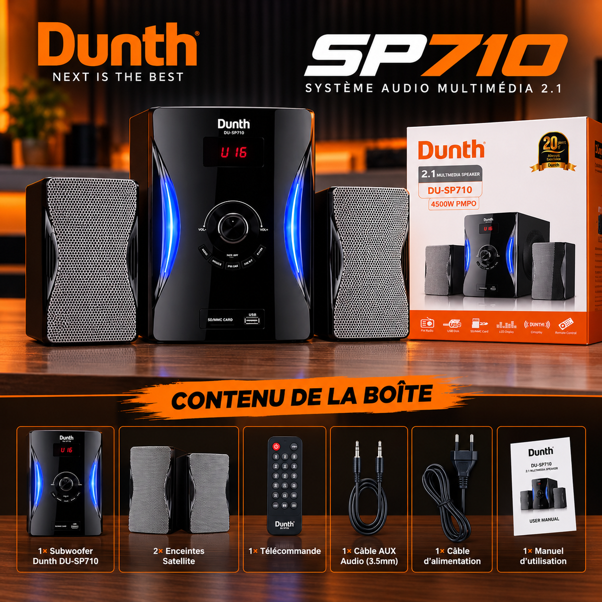 Multimedia dunth sp710 4500w pmpo 2026