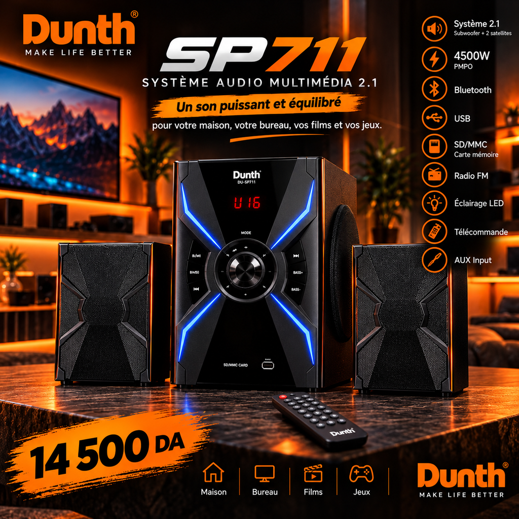 Multimedia dunth sp711 4500w pmpo 2026