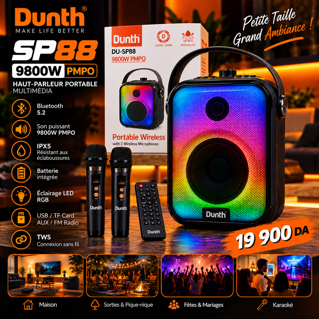 DUNTH DU-SP88 – 9800W PMPO 2026